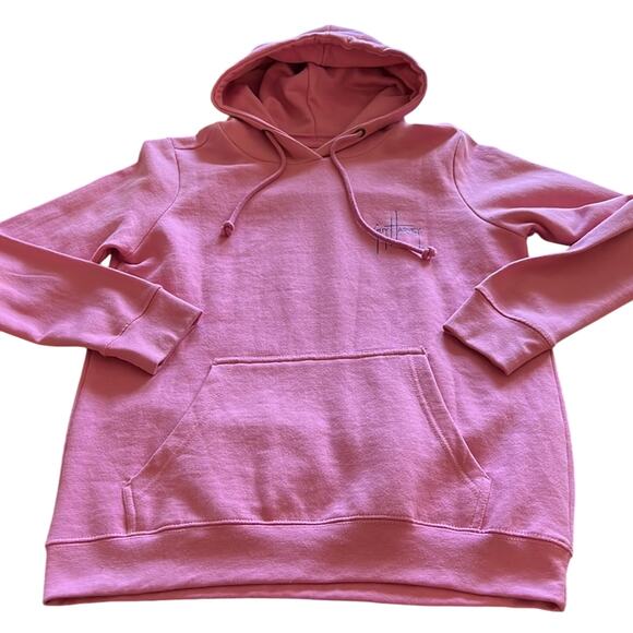 Guy Harvey Pink Sweatshirt Hoodie Turtle Design Woman Size Medium Pullover - Picture 4 of 8